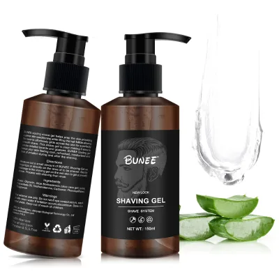 Spot Product Shaving Gel for Men Organic Natural Aloe Vera Men's Beard Care Shaving Cream Grooming Factory Shave Gel