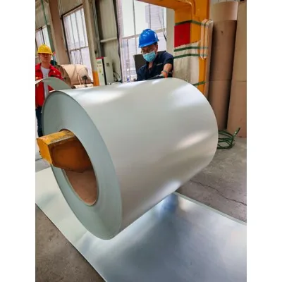 Prepainted GI steel coil / PPGI / PPGL color coated galvanized corrugated metal roofing sheet for construction