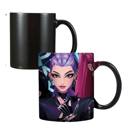 Linda hit product Ceramic Cup K-Pop Witch Hunt Cartoon Anime Tea Cup High Temperature Color Changing Ceramic Mark Cup