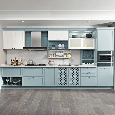 Factory Custom Cabinets Modern Minimalist Cabinets Particleboard Kitchen Cabinets Are Used in Apartment and Hotel Projects