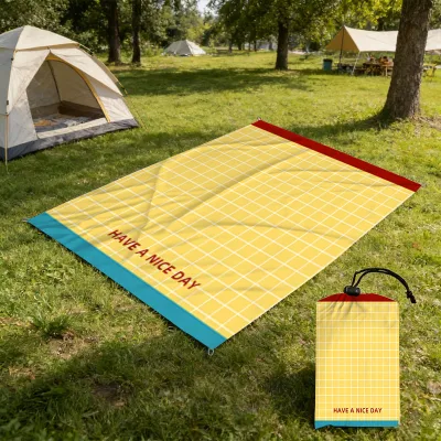 Portable Ultralight Beach Mat Foldable Waterproof Sand-proof Picnic Mat Outdoor Ground Cloth Sun Shade Canopy Camping