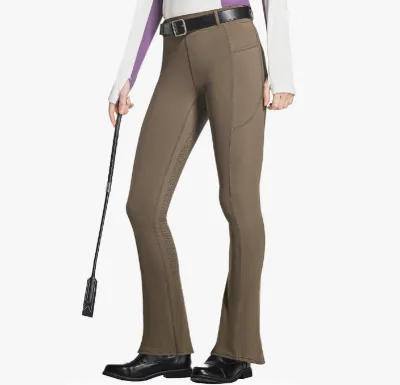 Women's Printed Equestrian Riding Tights 4-Way Stretch Bootcut Mid Waist Knee Patch Full Seat Spandex/Nylon OEM