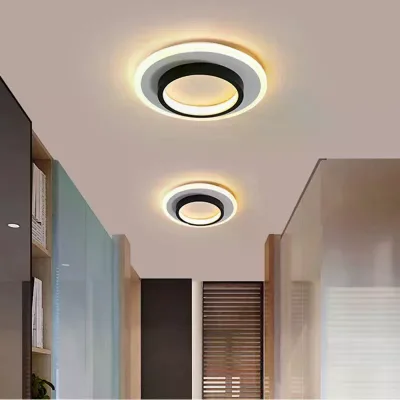 Classic Square Round Entrance Hall Foyer Ceiling Lamp Bedroom Study Hallway Ceiling Light LED Living Room Iron Aluminum Modern