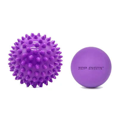 Custom Logo Spiky Lacrosse Tissue Massage Ball Sets Fitness Use Rubber Body and Foot Massage Ball
