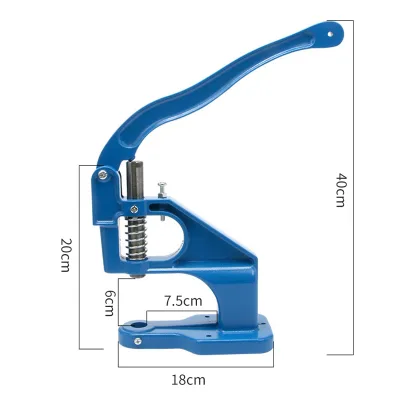 New Arrival Manual Eyelet Press Machine Tarpaulin Grommet 12mm Hand Press Machine Eyelet Punch Tool Flex Pvc Plastic