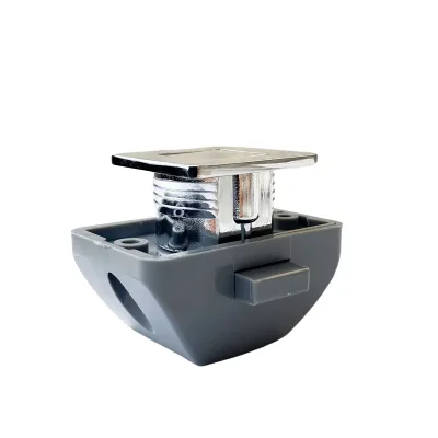 15mm Chrome Square Button Lock for RV, Marine, and Automotive Cabinets