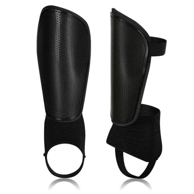 New Customized Logo Printing Adjustable Straps With Ankle Sleeves Protectors Soccer Shin Guards for Kids Adults Soccer Gear