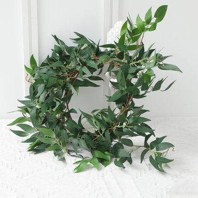Factory Direct Wholesale Artificial Weeping Willow Leaves Garland Leaves Vine for Greenery Wedding Decoration