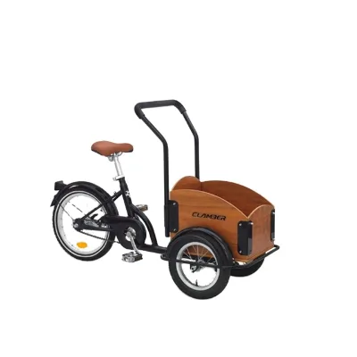 Wheel Size 12 Inch Front and 16 Inch Rear Kids Cargo Tricycle Bicycle/cargo Bike