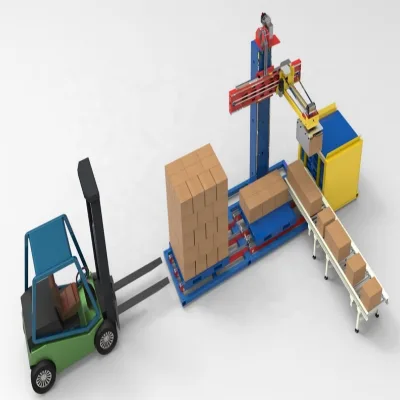 Economic Cost Automatic Robotic Boxes Palletizer Price,Servo Drive Type Single Column Palletising Machine Manufacturer Supplier