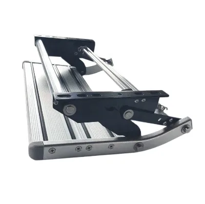 XUHE RV Motorhome Manual Folding Double Steps With Anti-Slip Tread