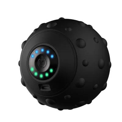 Portable Rechargeable Electric Vibrating Fitness Pilates Physical Therapy Yoga Massage Ball with Silicone Case