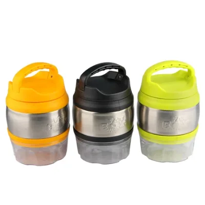 Factory Wholesale Food Grade 22oz PP Stainless Steel Wine Tumbler Customized Logo Homebrew Beer Keg