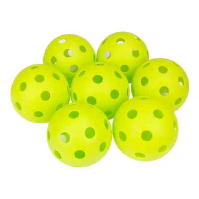 Hot Sale Factory OEM 72mm Dia EVA PVC Solf Multicolor Practice Baseball Floorball Ball Plastic Airflow