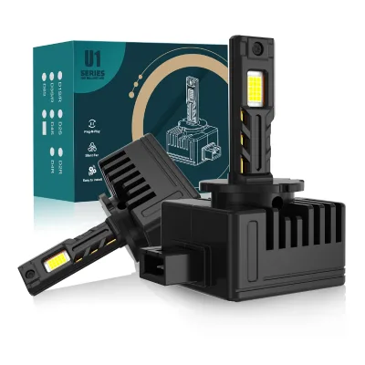 1:1 Direct HID Replacement LED Headlight Bulbs, Plug & Play U1-D Series 40 W 5500LM for D1