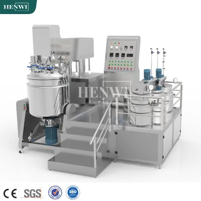 Henwi 100-500 Liters Vacuum Vortex Mixing Machine Nail Polish Mixing Machine Fruits Drinks Mixer Frozen Yogurt Making Machine