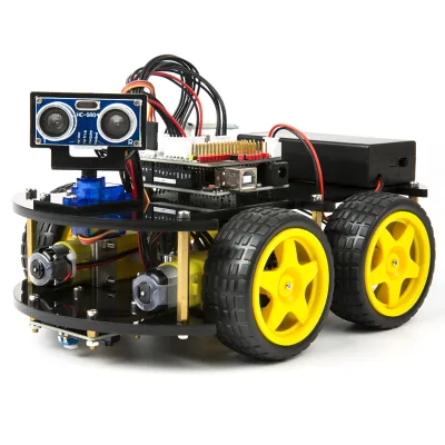 Smartbot Car Kit with Four-wheel Drives Intelligent and Educational Toy Robotic Kit for Kids
