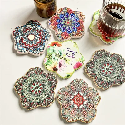 New Style Petal-shaped Three-dimensional Relief Heat-insulating coaster