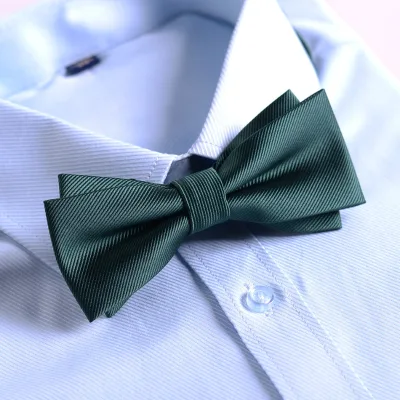 Jacquard Polyester Bow Tie Men's Black Red  Accessories Bow Ties For Men