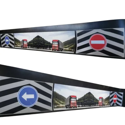 Heavy Duty Truck Mud Flaps Custom Printed PU & Rubber Guards for Kenworth T680 & Volvo Anti-Splash Printed logo Surface