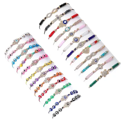 Religious Devil Eye Bracelets for Women Negative Energy Blocker Anniversary Gift Bracelet Devil Bracelet
