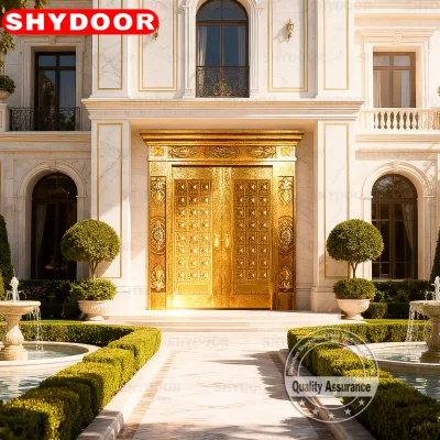 Solid Copper Clad Steel Door with Reinforced Frame, CE Certified & Anti-Burglary Tested - Model Fortress-Copper