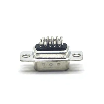 D-SUB Three-row Soldering Connector: HDB-15P Male Plug Traditional Half Gold Soldering Type 15P