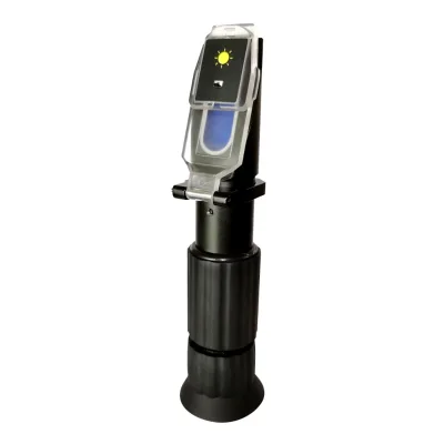 Supper Accurate Refractometer Homebrew with LED Light Brix 0-32% Dual Scale Specific Gravity Beer Refractometer