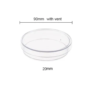 Custom 30mm 60mm 70mm 150mm square Shape Borosilicate Glass Petri Dish with Lid