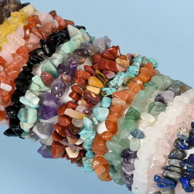 Fashion Natural Stone Healing Crystal Stone  Moonstone Gemstone Elastic  for Women