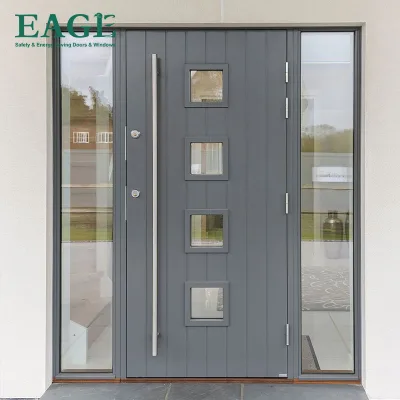 Factory Design Exterior Safety Steel Doors for Home Stainless Steel Glass Door Dealer Sales