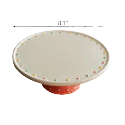 Polka Dot Ceramic Cake Stand Cake Plate for Wedding Party Birthday