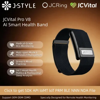 JCVital V8 Alarm Clock Reminder Waterproof Rechargeable Student Electronic Bracelet Environmentally Friendly Band