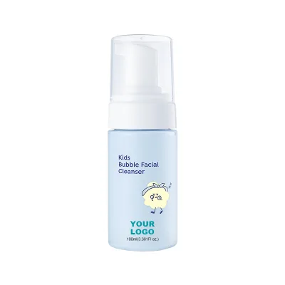 Private Label 100ml Kids Bubble Facial Cleanser Foam Face Wash for Deep Cleansing Free of Harmful Ingredients