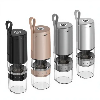Industrial Machinery Portable Household Ceramic-Burr Coffee Bean Grinder Hand-Crank Electric 3 Cups Capacity Dry Grinding Easy