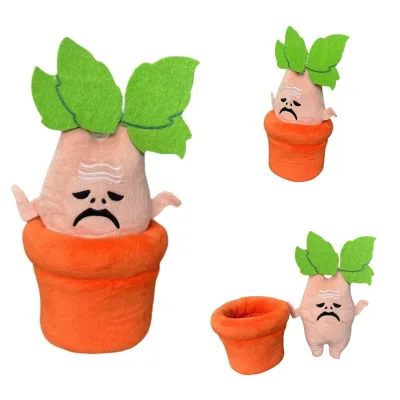 22cm Hot Toy Anime Cartoon New Product Harryy Potter Mandrake Grass Magic Plant Plushies Stuffed Children'S Birthday Gift