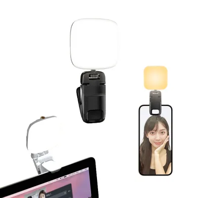 D1 Fill Light 400MAH Highlight LED Portable Nine Brightness Clip Fill Light Support Camera Fill Phone Selfie