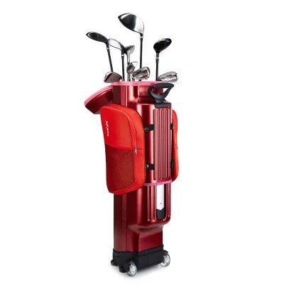 Hard Shell Golf Travel Bag with Wheels Lightweight PC+ABS Golf Club Case Waterproof Airline Approved Golf Carry Bag Organizer