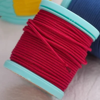 1.2/1.5/1.8mm Cored Wire Wear Resistant Thread  Cotton+Nylon Cord 35m/roll Braided Cord for DIY Bracelet Necklace Making