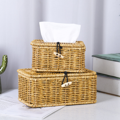 Japanese Desktop Tissue Box Pumping Paper Storage Box Household Living Room Dining Room Coffee Table Paper Pumping Box