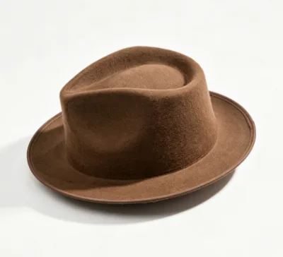 Autumn Winter Multiple Color 100% Wool Felt Fedora Hat for Women Men British Vintage Fashion Daily Short Brim Fedora Jazz Hat