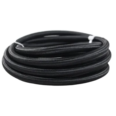 12AN Fuel Line Fitting Kit Universal Braid Fuel Hose Rotary Swivel Stainless Steel Braided Nylon PTFE Hose