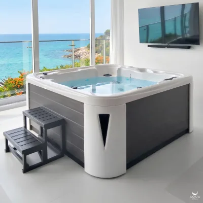 Factory Directly Wholesale Modern Eco-Friendly Outdoor Spa Whirlpool Massage Bathtu with Temperature Control Function