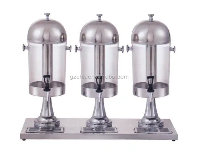 3 tank Juice Dispenser for Buffet/ Restaurant Cold Water Dispenser/juice Dispenser