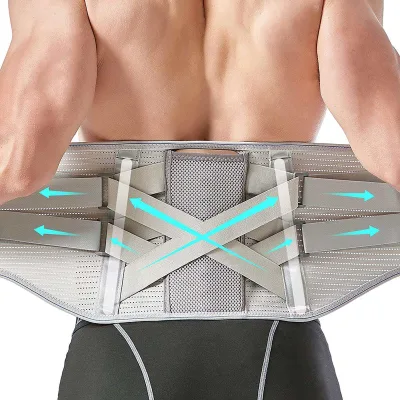 Adjustable Elastic Soft Medical Breathable Compression Lumbar Lower Back Support Belt Protection for Running Spandex
