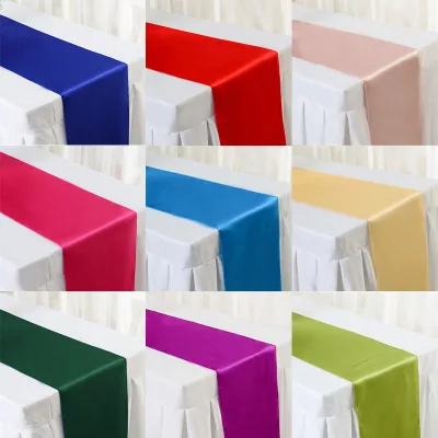 Long Satin Table Mat Table Runner for Wedding
