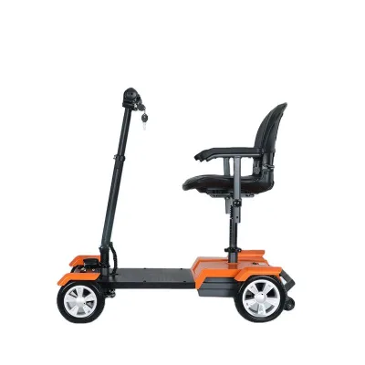 OEM Foldable Mobility Scooter with Aluminum Frame 180W Brushless Motor 24V Battery and Electromagnetic Brake