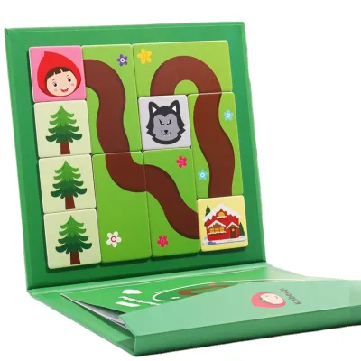 Wenzhang Unisex Educational Toys Little Red Riding Hood and Big Grey Wolf Puzzle Toys
