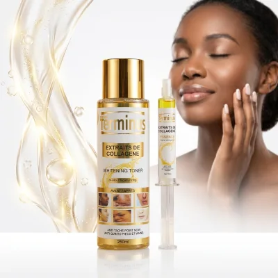 2026 New Deep Moisturizing Anti-Aging Organic Collagen White Face Moisturizing Toner 2-in-1 for Dark Skin