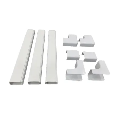 White PVC Vinyl Cable Concealer for Speaker Wire